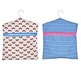 FZSECRIU 2 Stücke wäscheklammerbeutel，30cm*33cm klammerbeutel für wäscheklammern，wäscheklammern Korb，Tragbar und aufhängbar,Drying Rack Laundry,wäscheklammern mit Korb,wäscheständer badewanne