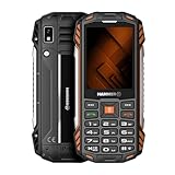 Hammer H Power Plus LTE Outdoor Handy ohne Vertrag, 4000mAh Akku, 128MB Memory, 64MB RAM, 2,8' IPS Display, große Tasten, Taschenlampe, 2 MP Kamera, FM-Radio, USB-C, Dual SIM Nano, Schwarz