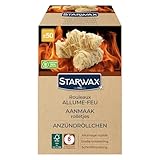 STARWAX - Feueranzünderrollen für Grill, Kamin und Ofen - natürliche Zusammensetzung - schnelles Anzünden - sauber und geruchlos - 500g, Wood