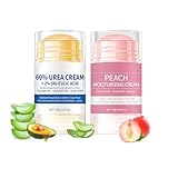 Hydrating and Anti-Cracking Foot Cream, 2Pcs Urea Fußcreme 60%, Feuchtigkeitsspendende und Anti-Riss-Fußcreme, Lindert Extreme Trockenheit und Rissbildung der Hände und Füsse