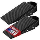 LouMaxx Türkeil Gummi – 2er Set Türstopper Keil Gummi für Türspalten von 1–30 mm, rutschfester Gummikeil mit Griff, Türkeil für schwere Türen, bodenschonend, innen & außen, robust, Made in EU