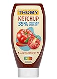 THOMY Ketchup 35% Weniger Zucker, Tomaten-Ketchup mit Weniger Zucker, Vegan, 500ml Flasche, 1er Pack (1 x 500ml)
