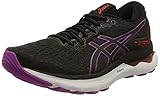 ASICS Damen Gel-Nimbus 24 Sneaker, Black/Orchid, 42 EU