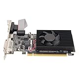 GT210 1 GB DDR3-Grafikkarte, 64 Bit 589 MHz 1 GB DDR3-Grafikkarte mit Leisem Lüfter, DVI-VGA-HDMI-Schnittstelle, PCI Express 2.0x16 für Büro und Spiele