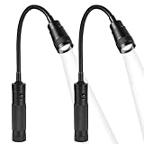 Grill Licht, 1/2 Stuck Magnetische Grilllampe mit Flexible Schwanenhals, 350Lm, 360° Drehbare Batteriebetrieben BBQ Arbeitslampe für Barbecue Picknick Outdoor, Geschenk zum Vatertag