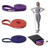 Good Nite Fitnessbänder 3er-Set Resistance Bands Widerstandsbänder Gymnastikband Bänder Krafttraining für Hanteltraining Yoga und Fitnessstudio