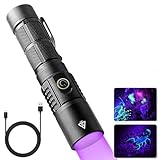 365 nm UV-Licht für die Mineraliensuche, 30W 4-Kern-LED Schwarzlicht, starke Schwarzlicht-Taschenlampe zum Aushärten von Harz, Haustierurin-Detektor, Harzaushärtung, UV-Taschenlampe für Angeln