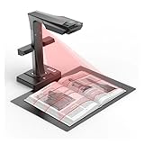 Tragbarer Scanner, Buchdokumentenscanner Tragbare 24-Megapixel-Kamera im A3-Format mit intelligenter OCR-LED-Tischschreibtischlampe for das Familien-Heimbüro,LCD-Display im PDF-Format