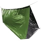 TOGEVAL Survival-Reisetasche Warme Decke Decken Notfall-Schlafsack Reflexionsschlafsack -Schlafsack Camping-Schlafsack Outdoor-Decke Reiseschlafsack Outdoor-Schlafsack Green