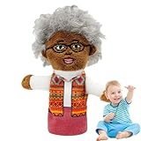 Fingerpuppen der Geschichte, Plüsch-Fingerpuppen – Fingerpuppen zum Erzählen von Geschichten von schwarzen Menschen mit Cartoons – Marionette mit schwarzen Menschenmärchen