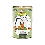 GranataPet Liebling's Mahlzeit Huhn & Kürbis, Nassfutter für Hunde, Hundefutter ohne Getreide & ohne Zuckerzusätze, Alleinfuttermittel, 6 x 400 g