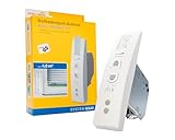 Schellenberg 22745 Elektrischer Rolladen Gurtwickler Unterputz RolloDrive 45, bis 4 m² Rollladenfläche, 23 mm Gurtbreite, mit Zeitautomatik und Netzteil