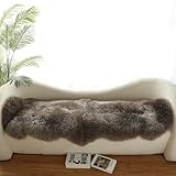 Altlue Lammfell Teppich Echt Lammfell Fellteppich Schaffell Teppich Flauschiger Fell Teppiche Schaffell Echt Groß Für Wohnzimmer Schlafzimmer Fell Bettvorleger Sofa Matte(Mushroom Colour)