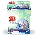 Ravensburger 3D Puzzle 11597 - Puzzle-Ball Disney Stitch & Angel - für große und kleine Stitch Fans ab 6 Jahren - Stitch Geschenke