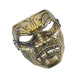 WATIIFUFU Cosplay Warriors Maske Mittelalterliche Maske Masquerade Maske Halloween Römische Soldat Maske Leichte Cosplay Maske Einzigartige Knights Cosplay Mask Full Cover Maske