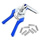 Tierkäfig-Montagezange mit ergonomischem Griff Kits enthält 600 M Clips für Outdoor Zaunbefestigung Installation Tiergehege Zange