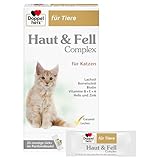 Doppelherz Haut und Fell Complex für Katzen - Mit wichtigen Omega-3 und Omega-6 Fettsäuren- 25 Licks