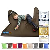 LAZY BAG Riesen-Sitzsack XL 160x125 cm mit 300 Liter | Sitzkissen 2-in-1 für Kinder & Erwachsene | Bequeme Indoor & Outdoor mit 3 Mio. EPS-Perlen für perfekte Ergonomie | Deutscher Marken Hersteller