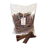 Tiernahrung Schwenner Rinderdörrfleisch für Hunde - 8-12 cm leckere Kaustangen - Hundeleckerli aus Trockenfleisch - 2500g Hundesnack