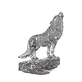 HCM Kinzel Crystal Puzzle 59181 3D Wolf Schwarz 37 Teile