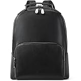 BOSTANTEN Muttertag Damen Leder Rucksack 13 Zoll Laptoprucksack Vintage Reiserucksack Casual Backpack Daypacks Schwarz