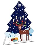 Ritter Sport Schokowürfel Adventskalender, 208 g, Weihnachtskalender mit 26 leckeren minis, Schokoladen in unterschiedlichen Sorten, versüßt das Warten auf Weihnachten