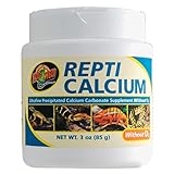 Zoo Med A33-3E Repti Calcium ohne D3, 85 g, Nahrungsergänzungsmittel für Reptilien und Amphibien - phosphorfrei!