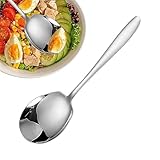 Sghtil Großer Kochlöffel, Metall-Küchen-Servierlöffel,Servierutensilien für die Küche - Kochlöffel mit ergonomischem Griff geeignet für Geburtstage, Veranstaltungen im Freien, Abendessen
