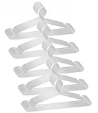 Kleiderbügel, 50 Stück, robuste Edelstahl-Metall-Kleiderbügel, ultradünn, platzsparend, Draht-Kleiderbügel mit rutschfesten Schultern (41,9 cm)