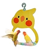 Papageienschaukel | Schaukelspielzeug für Vögel im Käfig – -Holzsitzstange, Schnabelschleif-Trainingsgerät für, Spielplatz, Hof