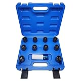 JEUCLEL 11-teiliges Radsicherungsmutter-Schlüssel-Set, kompatibel mit Toyota-Modellen, Lexus, Tacoma, Radsicherungsmutter-Adapter-Set, Radsicherungsmutter-Entfernungswerkzeug