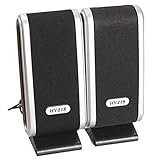 thinS 2 Teilige USB Computer Lautsprecher Tragbarer Lautsprecher Stereo 3,5 Mm mit Ohr Buchse für Desktop PC Laptop