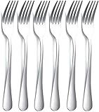 Tafelgabeln, 8-teilig, Edelstahl, 20 cm, Besteck, Gabeln, Besteck-Set, spülmaschinenfest, 8 Stück