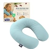 RANJI Kirschkernkissen Nacken Schulter – Körnerkissen Mikrowelle für Erwachsene | Wärmekissen Nackenwärmer | Dinkelkissen ohne Wasser | Waschbar & Natürlich (Grün)