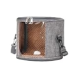 Transportbox für kleine Haustiere – Tragetasche aus atmungsaktivem und weichem Netzgewebe | mit transparentem Fenster, für Sugar Glider Hamster Eidechse, Kaninchen, Welpen