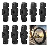 AOROPS Bremsbeläge, 8 Stück Bremsschuhe für Magura Hs11/ Hs22/ Hs24/ Hs33 Hohe Bremsleistung 4 Paar Bremsschuhe Fahrrad Bremsbelag Schwarz für Fydraulische Felgenbremse