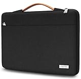 TECOOL 15 15,6 Zoll Laptoptasche Hülle Tasche für 15-15.6 Zoll Lenovo Thinkpad Ideapad HP Acer Asus Dell Samsung Chromebook, Schutzhülle Wasserdicht Notebooktasche Laptop Tasche Sleeve 15, Schwarz