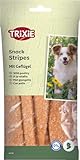 TRIXIE Snack Stripes - Hundesnack mit Geflügel - ohne Zuckerzusatz - 10 Snacks - 100 g Verpackungsgewicht - 3156