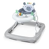 Ingenuity Smooth Strides Aktivitäten-Lauflernhilfe - Chambray - Entwicklungsfähige Lauflernhilfe - Höhenverstellbar in 3 Positionen - Spielzeug inklusive - 6M-12M