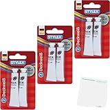 usy Bundle für Stylex Deckweiß zum malen 2 Stück 3er Pack (3x2x 7,5ml Tube) Block