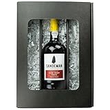 Geschenkset: Sandeman Ruby Portwein (0,75 l) mit 2 Portwein-Gläsern