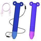 2 Stück kinderfreundliche Stylus-Stifte für Touchscreens, Silikon-Stift kompatibel mit Kindle, iPad, iPhone, Android-Handys, Schreibtabletts und allen Touchscreen-Geräten