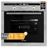 KKT KOLBE Einbaubackofen 60 cm | 70L | 3kW | Drehspieß | Kerntemperaturfühler | Katalyse | Grill | Heißluft | Teleskopauszüge | Automatik-Timer | EB8013ED