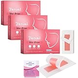 Gesichtshaarentferner Für Frauen,Wachsstreifen Haarentfernung,Kaltwachsstreifen Gesicht,Waxing Strips Set Für Lippen,Augenbrauen,Gesichts,Intimbereich,Für Alle Hauttypen Geeignet(60 PCS)