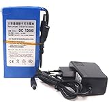 ele ELEOPTION Wiederaufladbarer Lithium-Ionen-Akku 12 V 6800 mAh für CCTV-Batterieadapter, DC12680