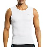 Nepest Baselayer Herren Fahrrad Unterhemd Rennrad Rennrad Baselayer Herren Men Cycling Fahrradtrikot äRmellos Radtrikot Schnell Trocknend Weiß,L