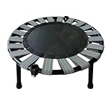 Fitness-Trampolin Faltbares Trampolin Indoor Ø45cm, Klappbares Sprungbett Workout Rebounder Sport Trampolin, Tragfähigkeit 75kg, Min-i-Trampolin Gartentrampolin Gartentraining Für Kinder Erwachsene