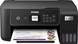 Epson EcoTank ET-2820 nachfüllbares 3-in-1 Tintenstrahl Multifunktionsgerät (Kopierer, Scanner, Drucker, DIN A4, WiFi, USB 2.0), großer Tintentank, hohe Reichweite, niedrige Seitenkosten, schwarz