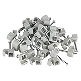 REV Expressschellen, 100 St. Nagelschellen -Kabelschellen, 10-14mm, grau