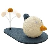 Kratzbrett für Kätzchen, Sisal-Kratzspielzeug, verschleißfestes, interaktives Training, Kratzspielzeug, Enten-Design für Übungen